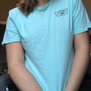 Baby blue Vans t-shirt